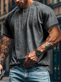 Men's Full Size Round Neck Short Sleeve T-Shirt Plus Size - Trendsi - Flyclothing LLC