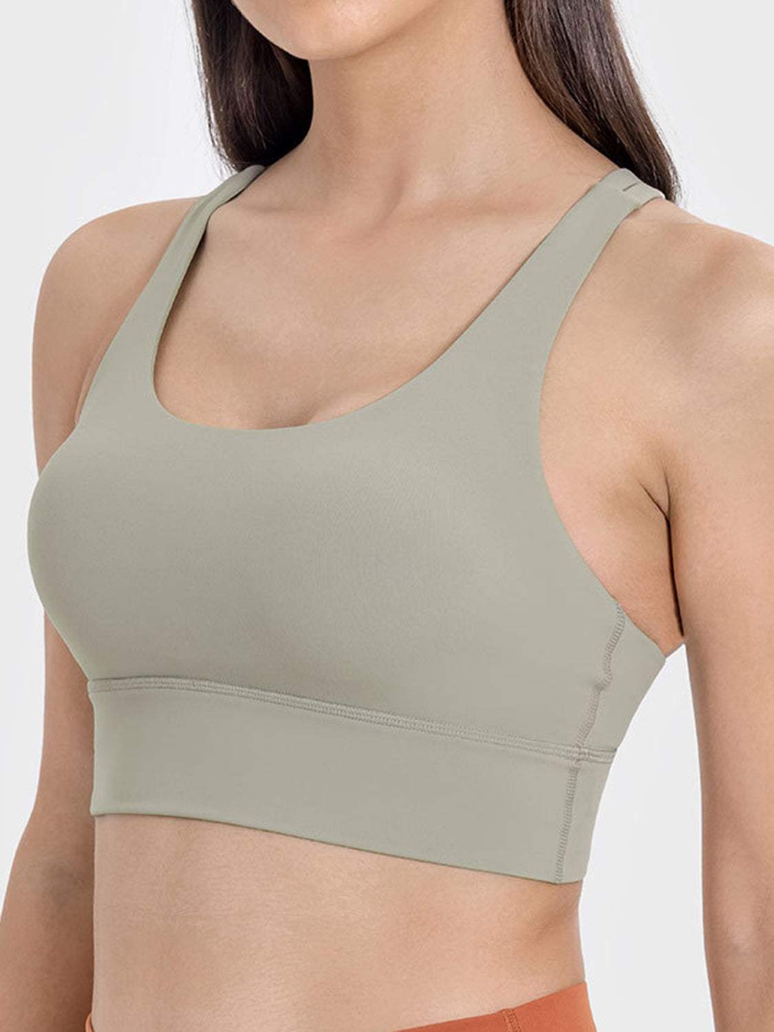 Crisscross Scoop Neck Active Tank - Trendsi - Flyclothing LLC