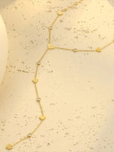 18K Gold-Plated Heart Zircon Necklace - Trendsi - Flyclothing LLC
