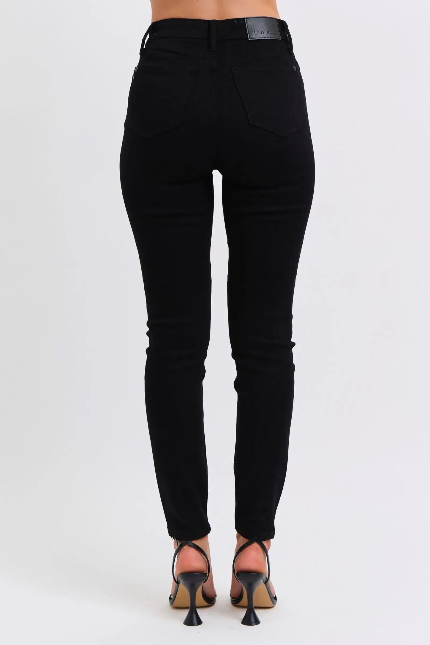 Judy Blue Plus Size HW Faux Leather Skinny Pants - Trendsi - Flyclothing LLC