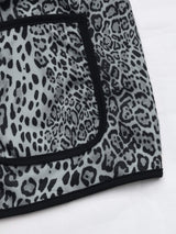 Perfee Leopard Open Front Long Sleeve Jacket - Trendsi - Flyclothing LLC
