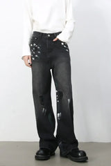 Men's Paint Loose Jeans - Trendsi - Flyclothing LLC