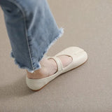 Split-Toe Flat Slip-Ons - Trendsi