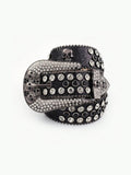 PU Leather Skull Belt - Trendsi