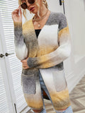 Angel Wings Full Size Pocketed Open Front Gradient Cardigan - Trendsi