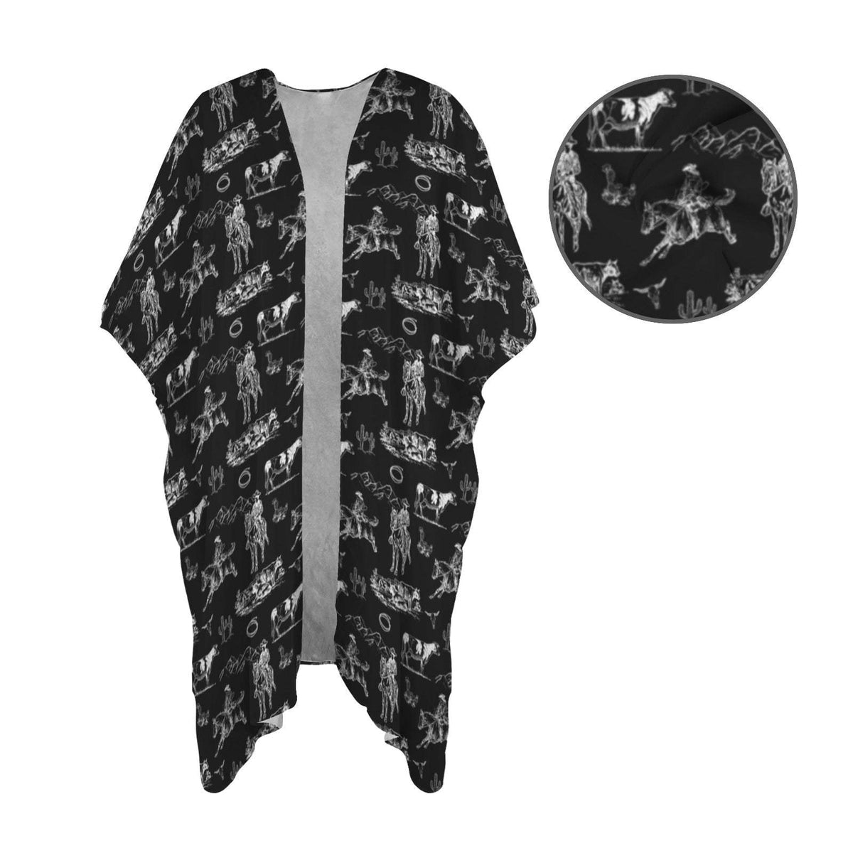 Baha Ranch Ranch Life Duster Kimono Coverup - Baha Ranch Western Wear - Flyclothing LLC