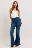 Judy Blue High-Waisted Flare Jeans with Front Pockets - Trendsi - Flyclothing LLC