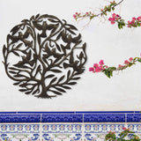 Double Tree of Life Metal Wall Art 24-inch Diameter - Croix des Bouquets - Croix des Bouquets - Flyclothing LLC