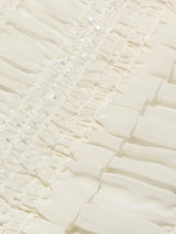 Frill Tiered Textured Maxi Cami Dress - Trendsi - Flyclothing LLC