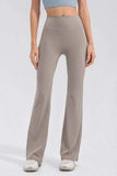 High Waist Straight Active Pants - Trendsi - Flyclothing LLC