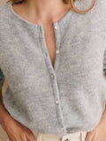 Button Down Long Sleeve Sweater - Trendsi - Flyclothing LLC