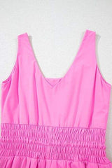 Drawstring Wide Strap Romper - Trendsi - Flyclothing LLC