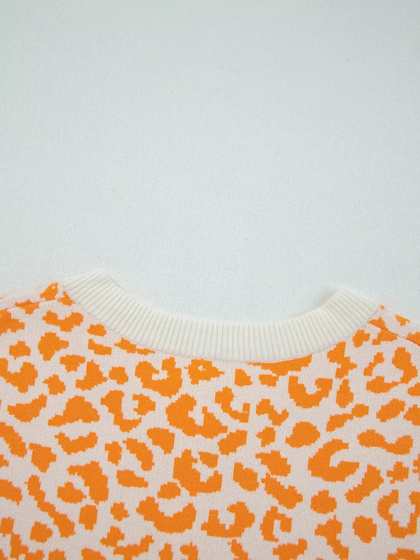 Leopard Drop Shoulder Chunky Knitted Cardigan - Trendsi - Flyclothing LLC