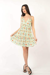 VERY J Floral Back Smocked Ruffled Mini Dress - Trendsi - Flyclothing LLC