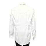 Rockmount Ranch Wear Women's Classic Pima Cotton Solid White Western Shirt - Rockmount Clothing - Flyclothing LLC
