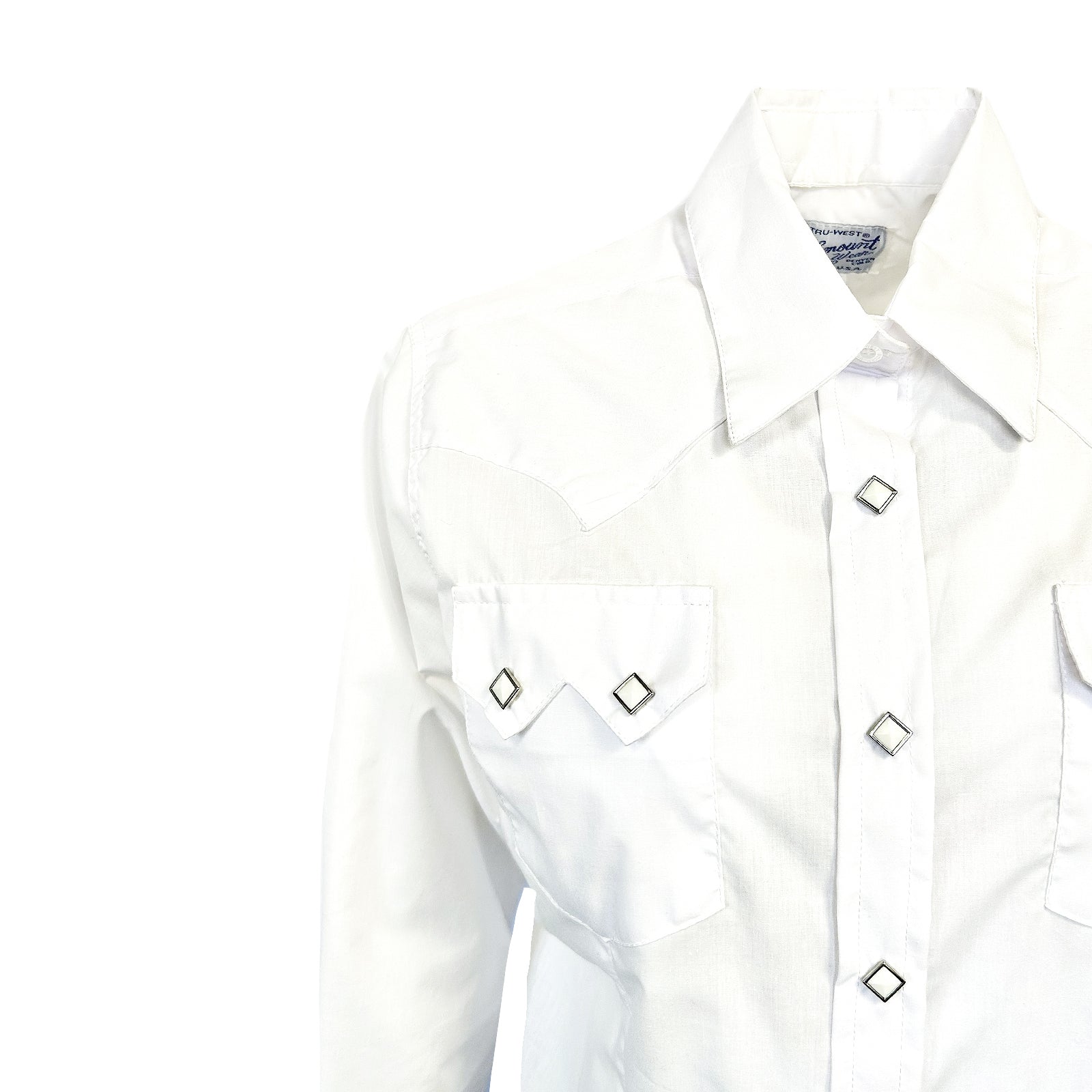 Rockmount Ranch Wear Women's Classic Pima Cotton Solid White Western Shirt - Rockmount Clothing - Flyclothing LLC