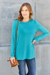 Basic Bae Full Size Round Neck Long Sleeve Top - ShopBasicbae - Flyclothing LLC