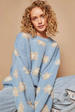 POL Daisy Pattern Drop Shoulder Sweater - Trendsi