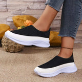 Mesh Contrast Flat Slip-Ons - Trendsi - Flyclothing LLC