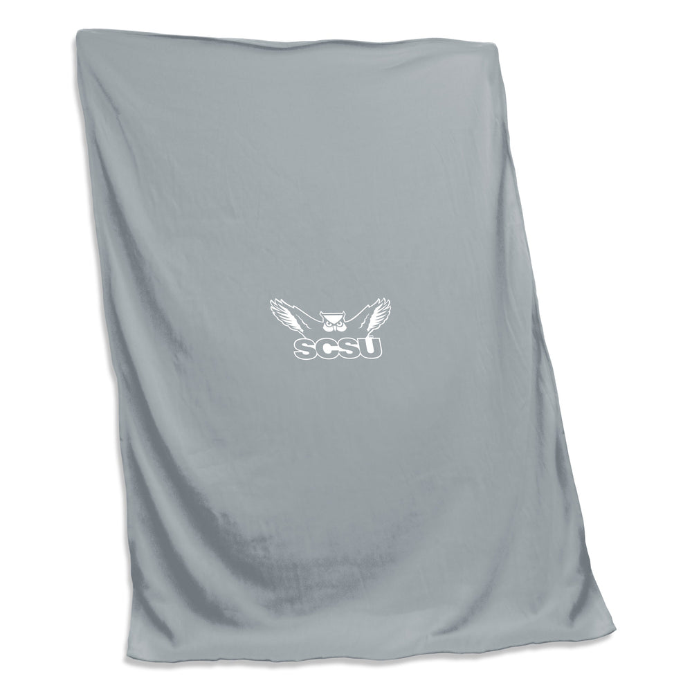 Southern Connecticut Gray Sweatshirt Blanket (Screened)