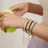 18K Gold-Plated Stainless Steel Rhinestone Chain Bracelet - Trendsi - Flyclothing LLC