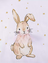 Children's Adorable Bunny Graphic Sweatshirt and Leggings Set - Trendsi - Flyclothing LLC
