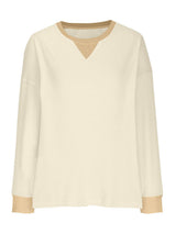Waffle Knit Round Neck Long Sleeve T-Shirt - Trendsi - Flyclothing LLC