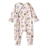 Petal Patch Baby Girl Romper – Bamboo with Convertible Cuffs - Tesa Babe - Flyclothing LLC