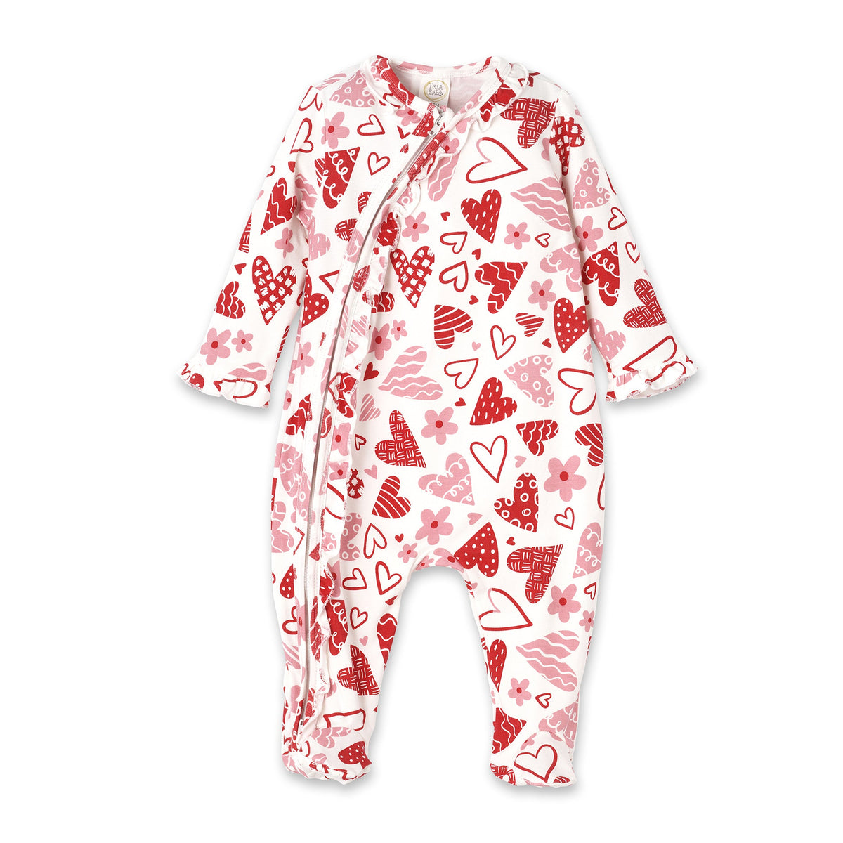 Valentine's Day Baby Bamboo Zipper Romper - Mommy & Me - Tesa Babe - Flyclothing LLC