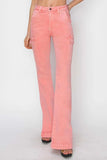 RISEN Full Size High Rise Side Slit Cargo Bootcut Jeans - Trendsi - Flyclothing LLC