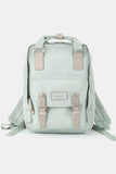 Himawari Contrast Water and Scratch-Resistant Nylon Backpack Bag - Trendsi