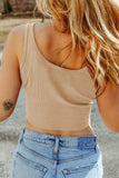 Scoop Neck Wide Strap Tank - Trendsi - Flyclothing LLC