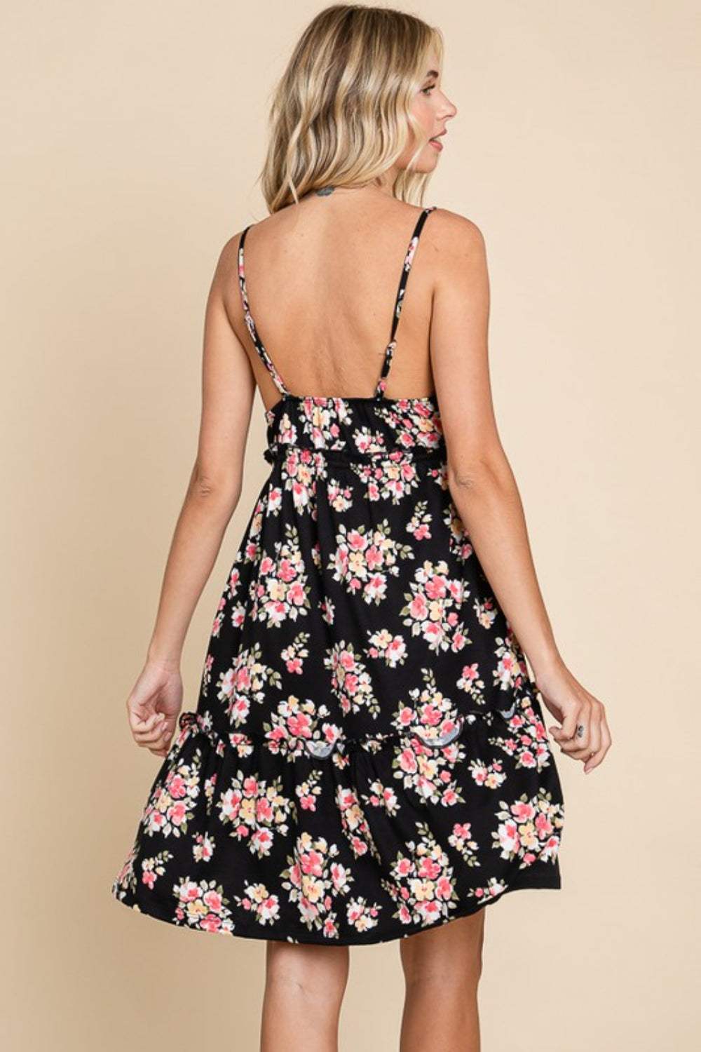 Culture Code Full Size Floral Frill Cami Dress - Trendsi - Flyclothing LLC