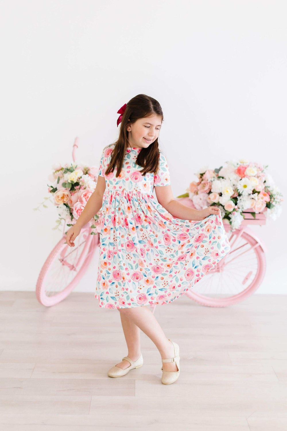 Rosettes S/S Pocket Twirl Dress - Mila & Rose ® - Flyclothing LLC