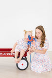 Vintage Flags Smocked Ruffle Dress - Mila & Rose ®