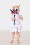 Vintage Flags Smocked Ruffle Dress - Mila & Rose ® - Flyclothing LLC