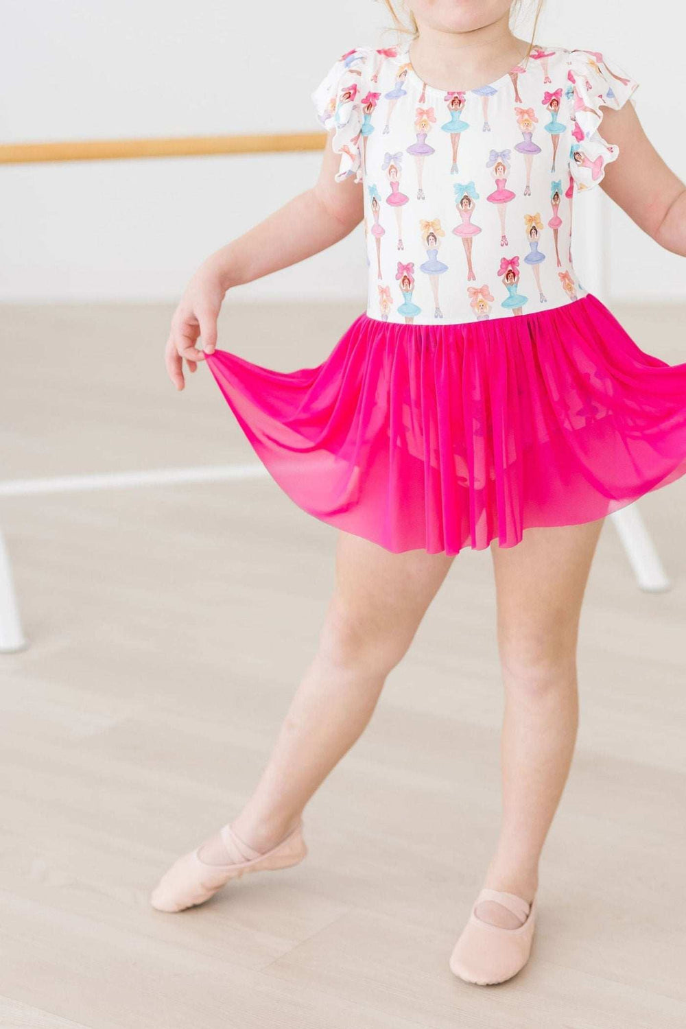 Ballerina Bows S/S Twirl Leotard - Mila & Rose ® - Flyclothing LLC