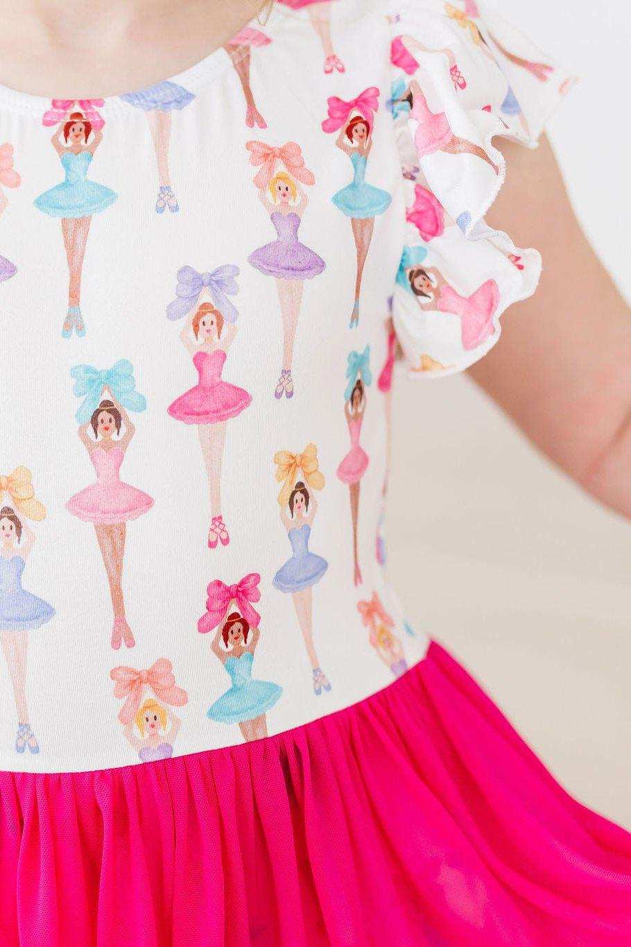 Ballerina Bows S/S Twirl Leotard - Mila & Rose ® - Flyclothing LLC