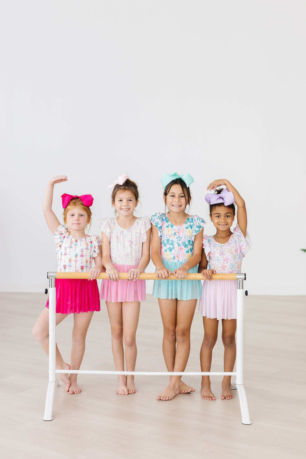 Springtime Bows S/S Twirl Leotard - Mila & Rose ® - Flyclothing LLC