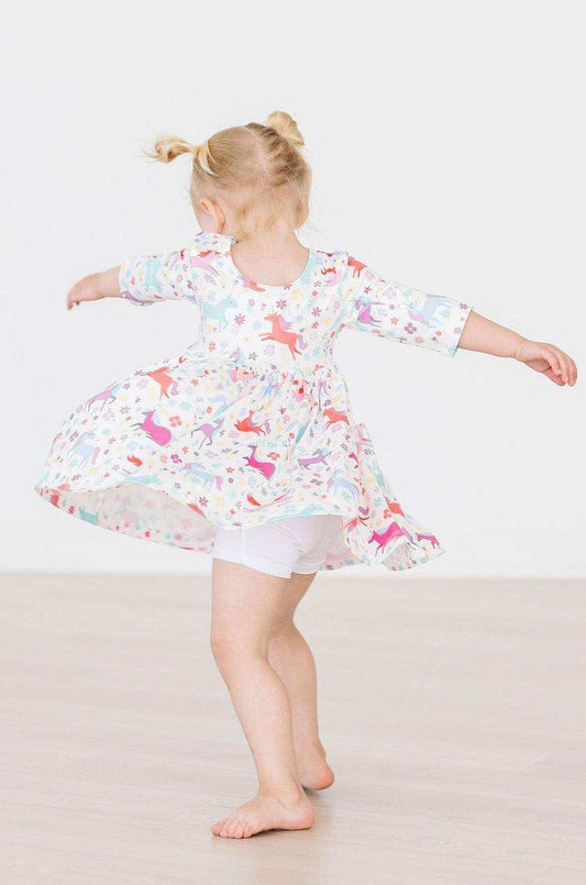 White Twirl Shorts - Mila & Rose ® - Flyclothing LLC
