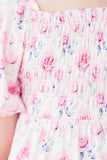 Rose Garden Smocked Ruffle Dress