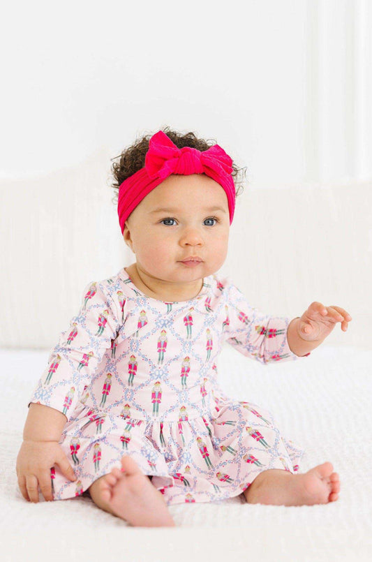 Pink Nutcracker 3/4 Sleeve Twirl Bodysuit - Mila & Rose ® - Flyclothing LLC