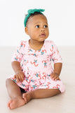 Candy Cane Cutie 3/4 Sleeve Twirl Bodysuit - Mila & Rose ®