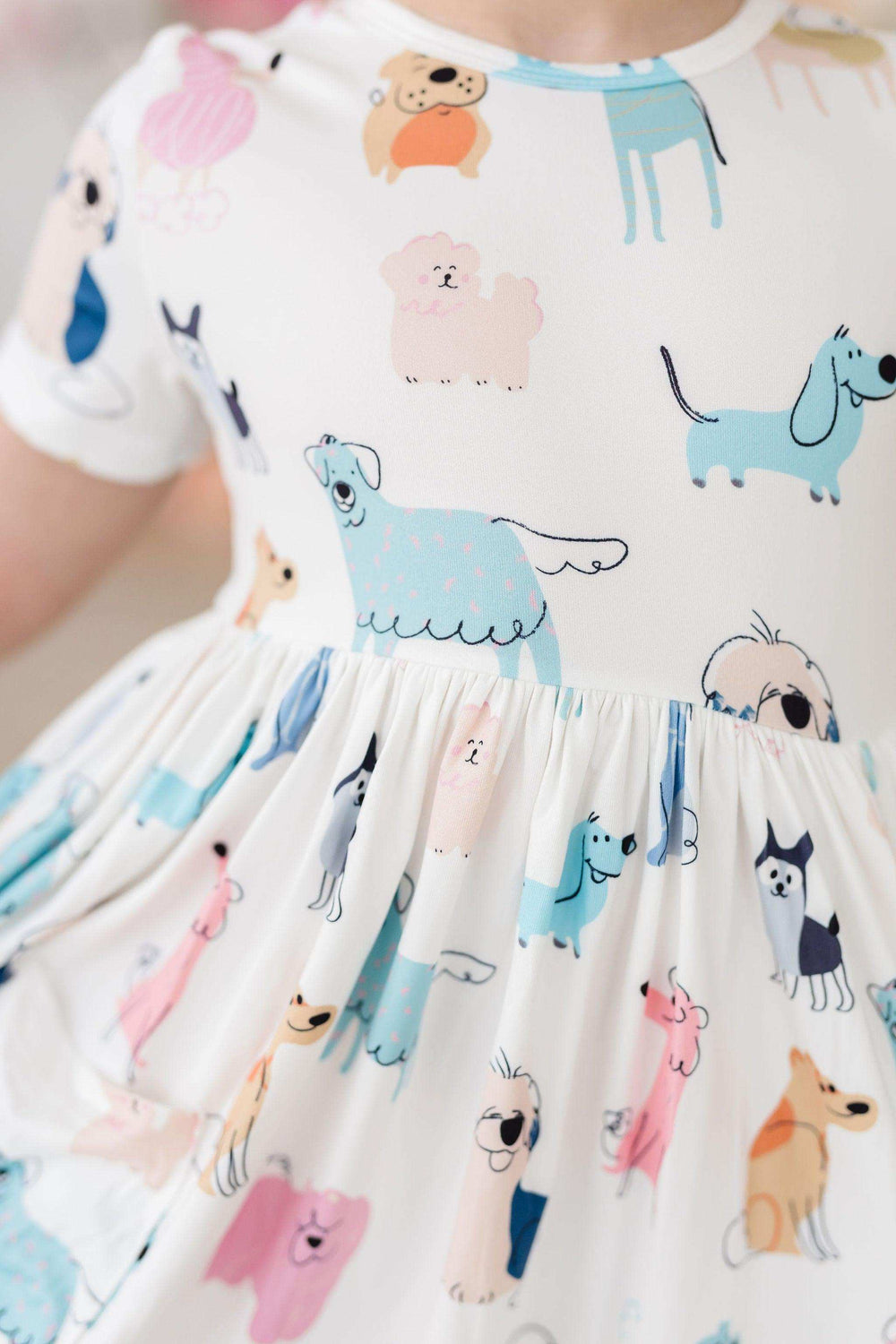 Puppy Pals S/S Pocket Twirl Dress - Mila & Rose ® - Flyclothing LLC