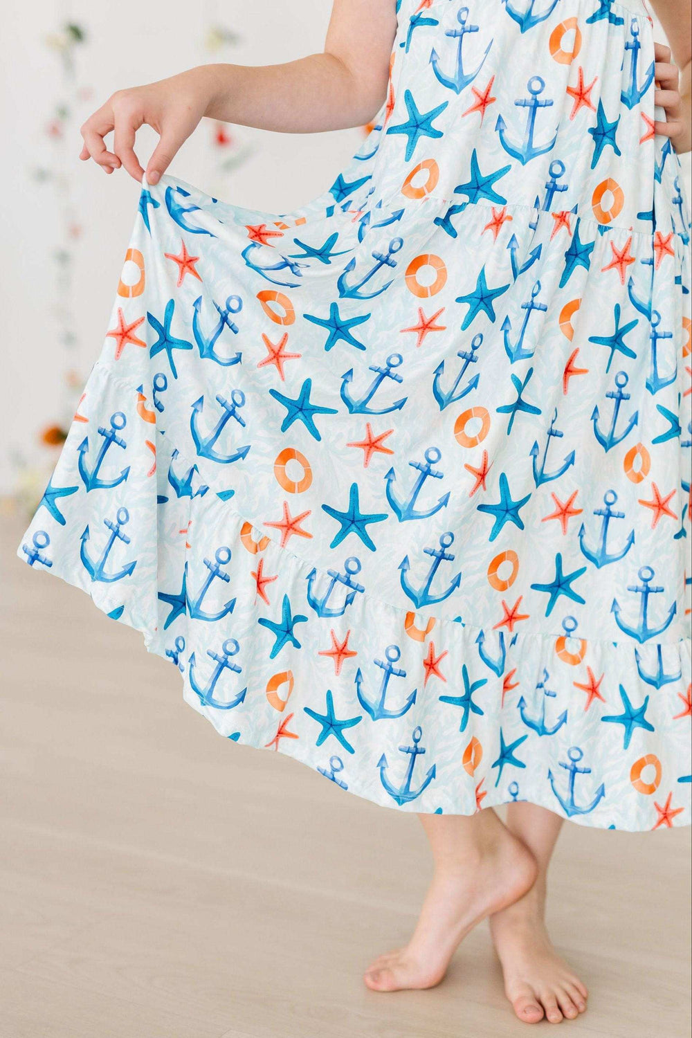 Anchors Away Ruffle Maxi Dress - Mila & Rose ® - Flyclothing LLC