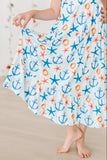 Anchors Away Ruffle Maxi Dress - Mila & Rose ® - Flyclothing LLC