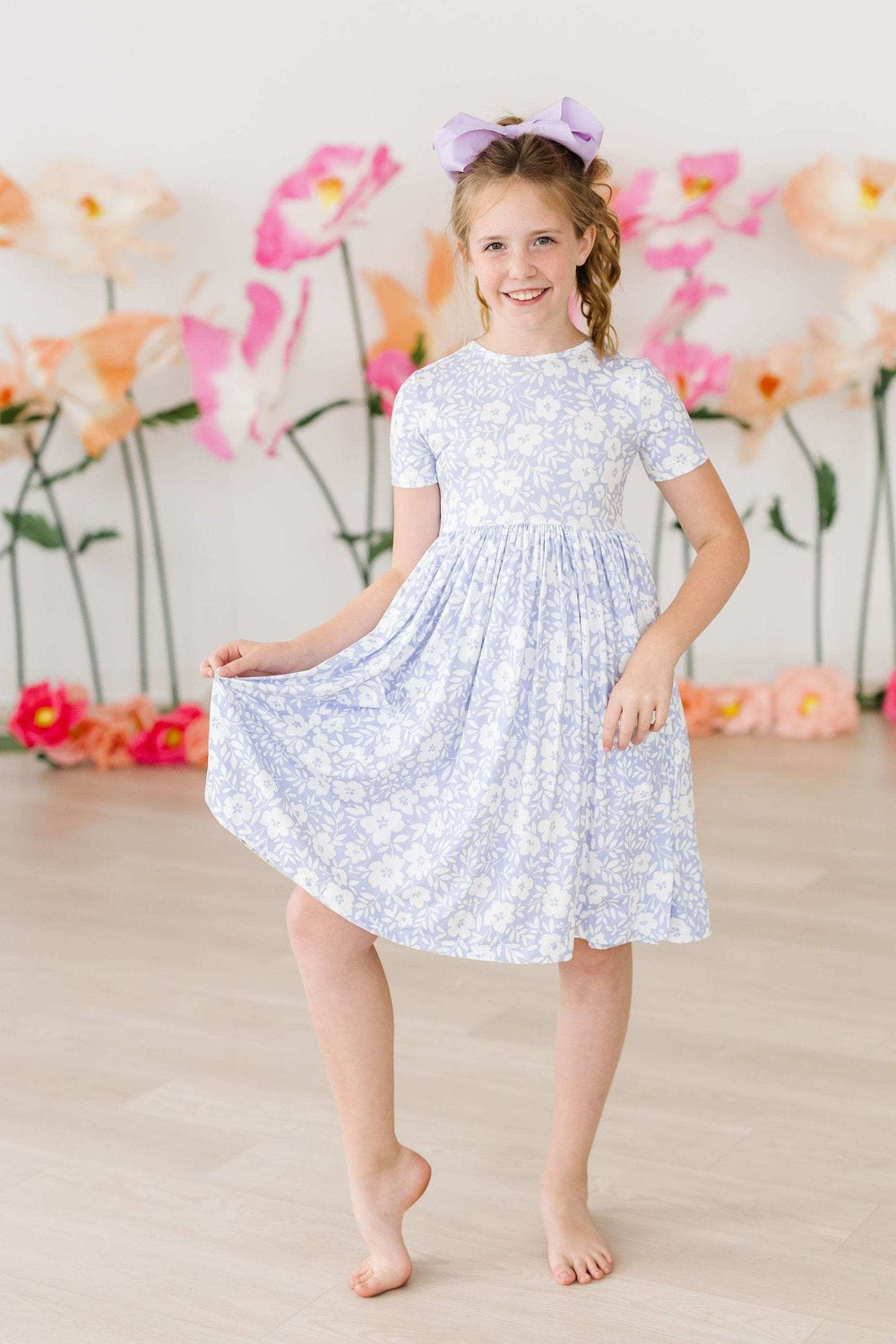 Blossom Bliss S/S Pocket Twirl Dress - Mila & Rose ® - Flyclothing LLC
