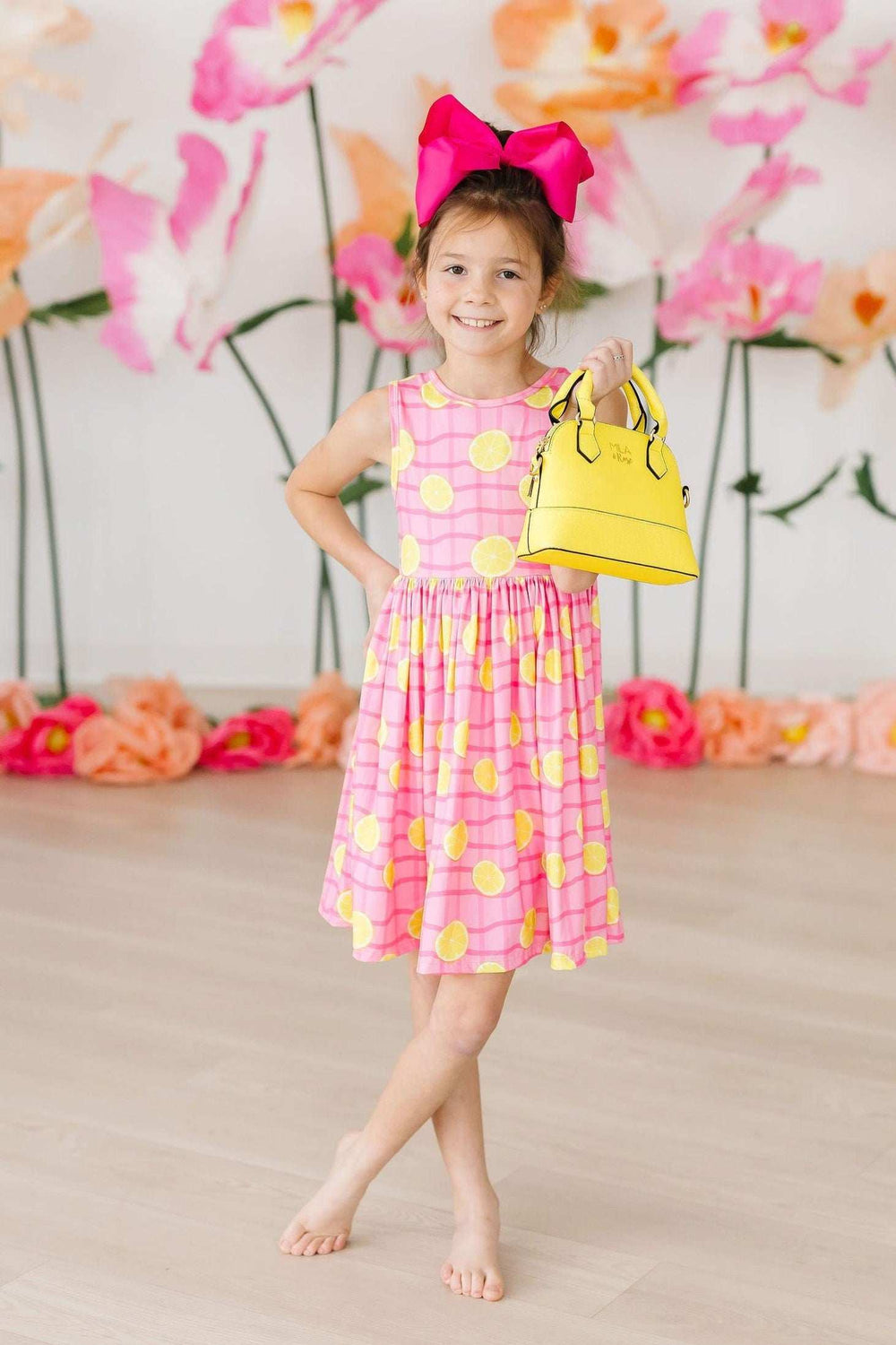 Neon Yellow Glitter Girl's Crossbody Purse - Mila & Rose ® - Flyclothing LLC