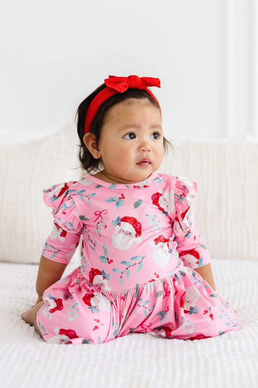 Jolly Old Saint Nick Twirl Flutter Bodysuit - Mila & Rose ® - Flyclothing LLC