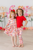 Bouquet Beauty 3/4 Sleeve Pocket Twirl Dress - Mila & Rose ®